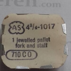 AS Cal. 1017 - 710. Jewelled pallet fork and staff. NOS.