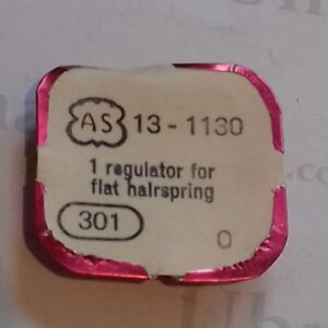 AS Cal. 1130 - 301. Regulater for flat hairspring. NOS.