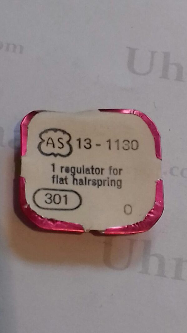 AS Cal. 1130 - 301. Regulater for flat hairspring. NOS.