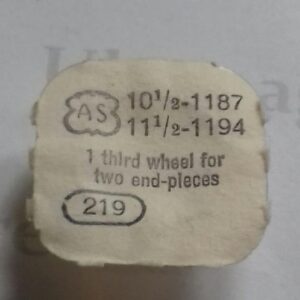 AS Cal. 1187 - 219. Third wheel for two end pieces. NOS.