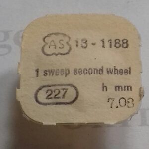 AS Cal. 1188 - 227. Sweep second wheel 7.08mm. NOS.