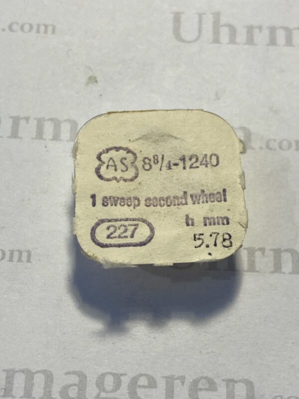 AS Cal. 1240 part 227. Sweep second wheel 5.78mm. NOS.