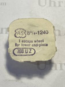 AS cal. 1240 part 703. Escape wheel for lower end-piece. NOS.