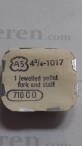 AS Cal. 1017 - 710. Jewelled pallet fork and staff. NOS.