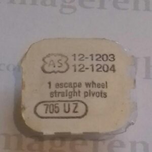 AS Cal. 1203 - 705. Escape wheel straight pivots. NOS.