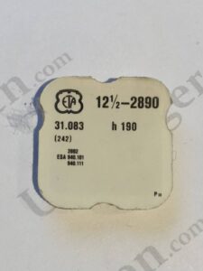 ETA Cal. 2890 part 31.083. Cannon Pinion With Drive Wheel Height 1.90mm . NOS.